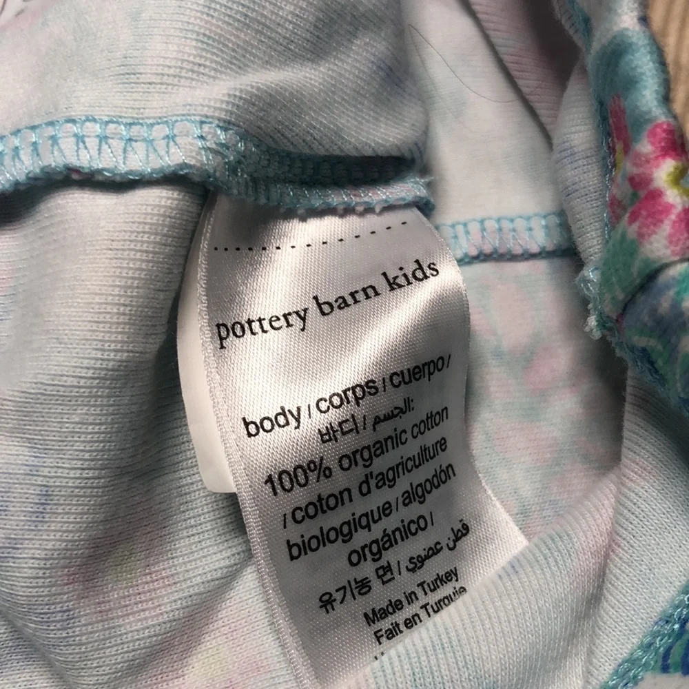 Girls spring Pottery barn Lilly Pulitzer Kids Pajamas - Pink and Blue
